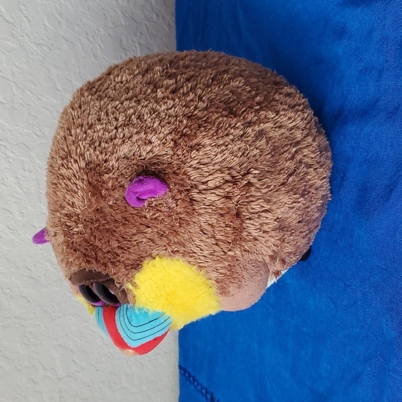 TY Beanie Ballz Charlie Baboon Monkey Plush Round Ball Stuffed Animal Toy - Picture 3 of 9